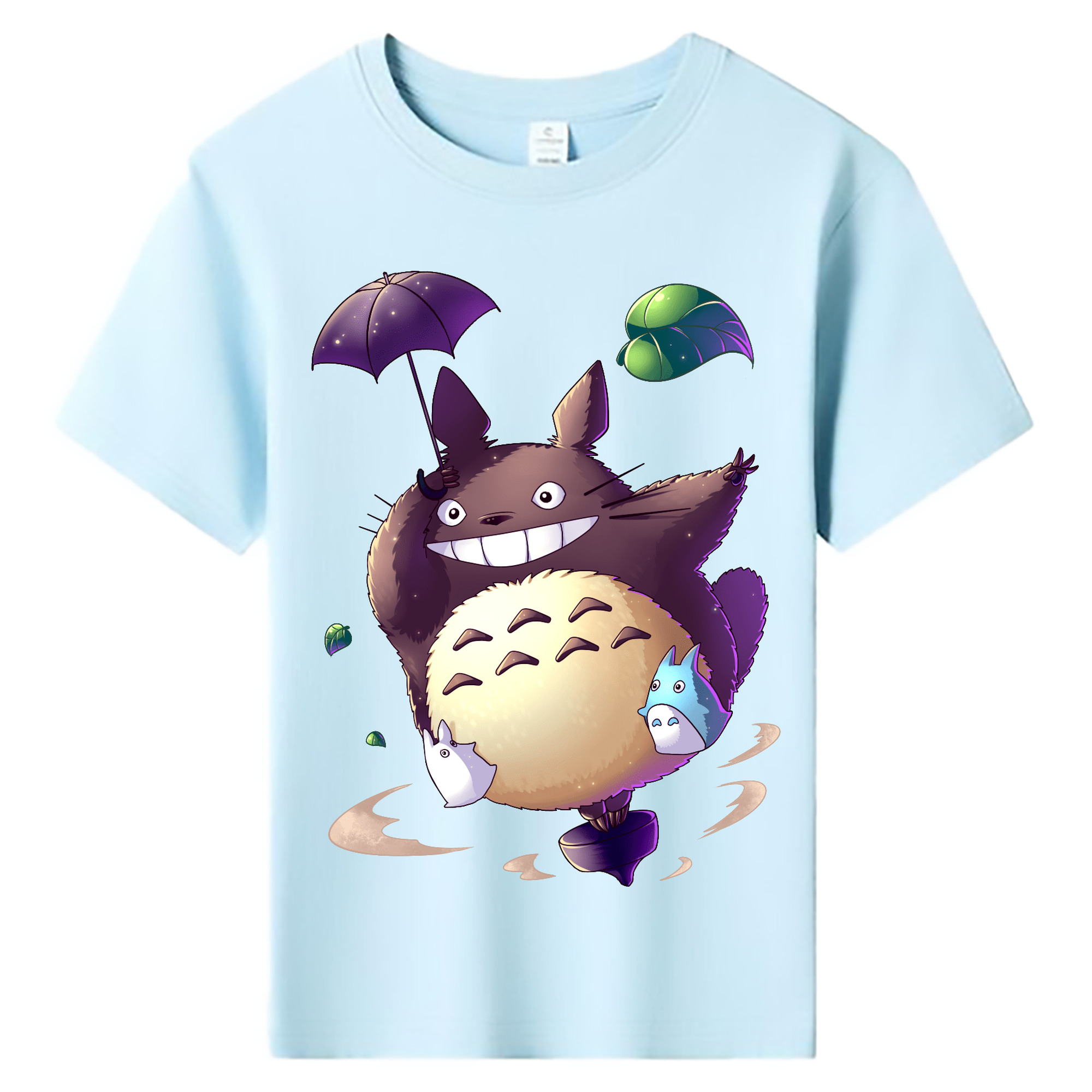 （画像用） となりのトトロ 草壁メイ 草壁サツキ My Neighbor Totoro Satsuki Kusakabe Mei Kusakabe 綿100％キッズTシャツ（フロントプリント）